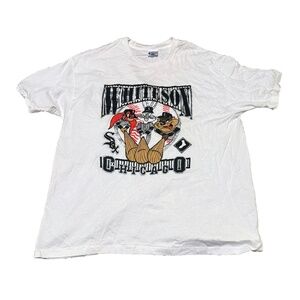Vintage Chicago White Sox Looney Tunes Shirt Single Stitch Bugs Sylvester XXL 2X